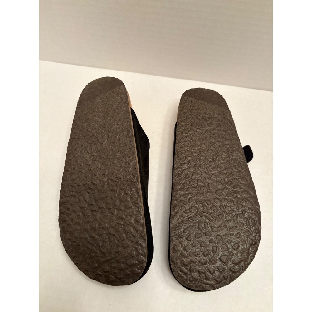 Time and Tru Womens Comfort Clogs Bundle Black Tan Faux Suede Mules Size 6 Pair - Picture 11 of 12